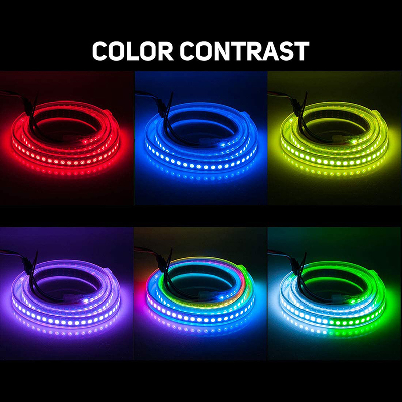 SK6812 (WS2812B ECO) Arduino Uno Individually Addressable RGB LED Strip Lighting - DC5V 144LEDs 3.28Ft SK6812 (WS2812B ECO) Arduino Uno Individually Addressable RGB LED Strip Lighting - DC5V 144LEDs 3.28Ft